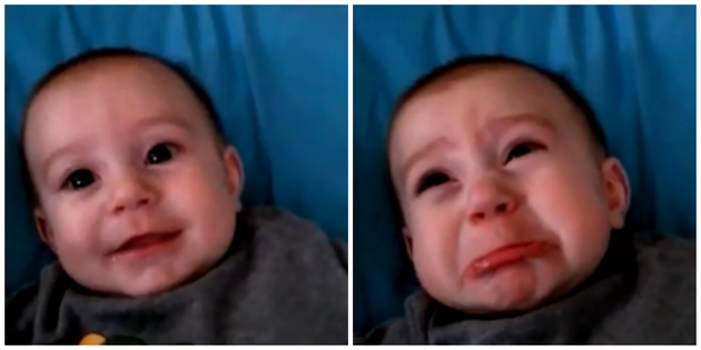 Baby's Face Turns Sour Every Time Mum Utters This