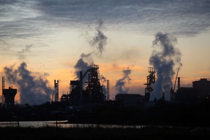 The Tata steelworks in Port Talbot, Wales
