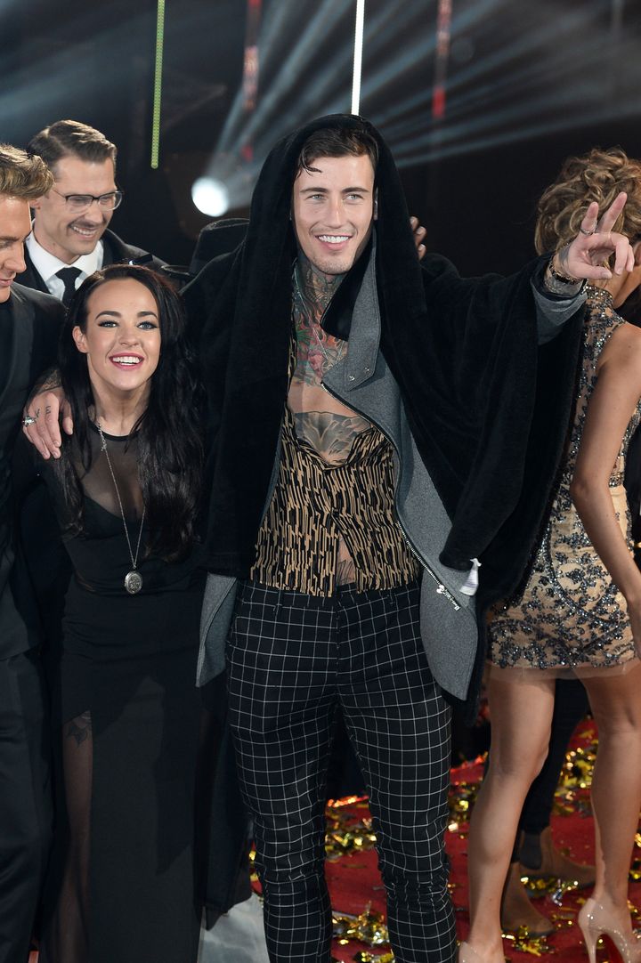 Stephanie and Jeremy at the 'CBB' final last month