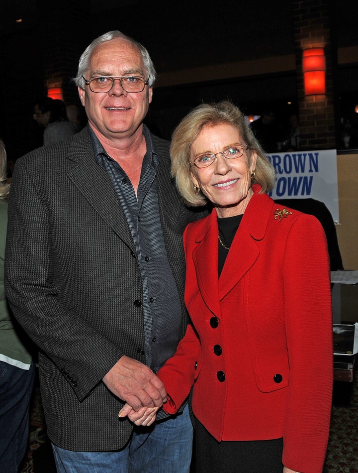 Patty Duke and her husband Michael Pearce attend Day 1 of the 2010 Chiller Theatre Expo at Hilton on October 29, 2010.