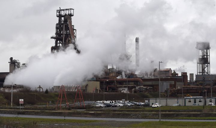 A general view shows the Tata steelworks in Port Talbot, Wales, Britain January 18, 2016