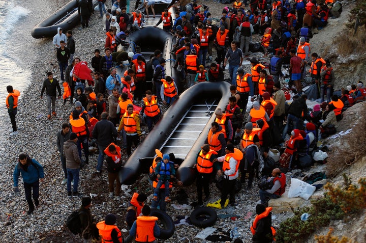 Rubber boats are the most common mode of transport to Greece in Izmir, but people also use jet boats and yachts of varyi