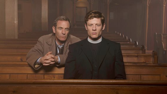 Geordie and Sidney Chambers (Robson Green and James Norton) have been drawn into conflict this series with their beliefs in justice