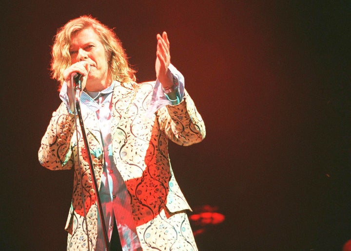 <strong>Bowie at Glastonbury in 2000</strong>