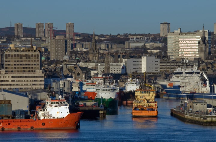 File photo of the city of Aberdeen, Scotland, where students are criticising the lack of mental health provision