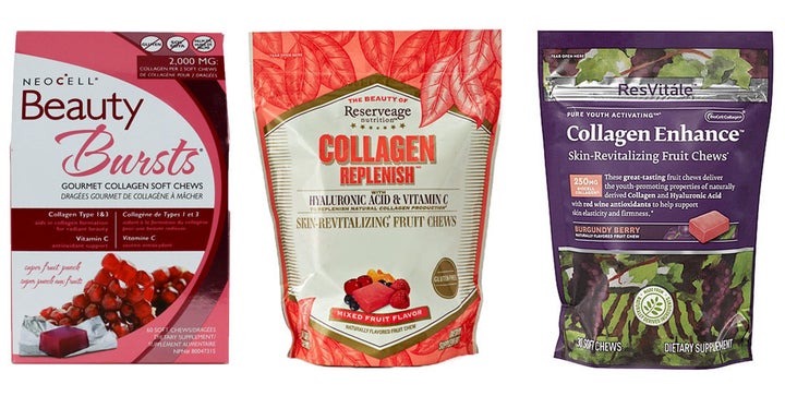 Chewable collagen candy is a part of a growing ingestible collagen trend that has women and men taking supplements in hopes of reversing the physical signs of aging.