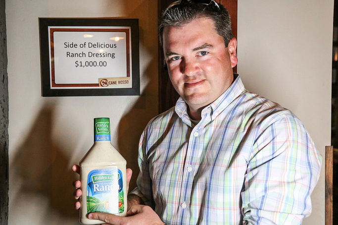 Tipton, with his new prized possession.