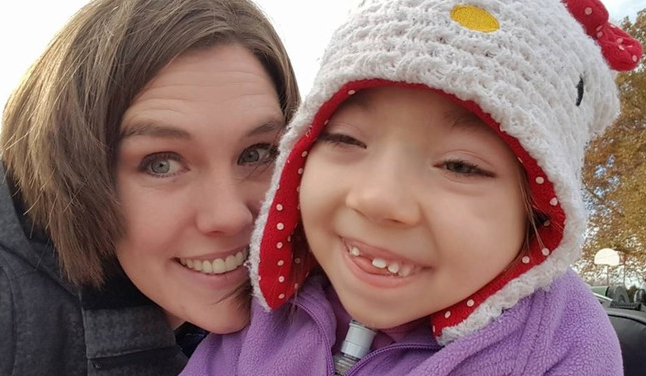 Ashley Pfeifer with her daughter Faith