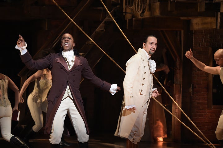 Part of the power of "Hamilton" is the fact that the white founding fathers are played by non-white actors. 