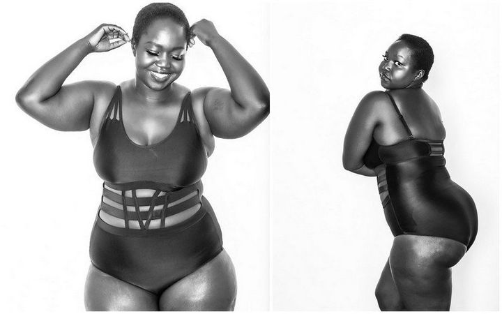 "I’m at my heaviest, but I’ve never loved myself and been more confident than now! When you have a light shining so bright within you, it’s hard for it to not be shining on the surface." - Roseline Lawrence, Artist