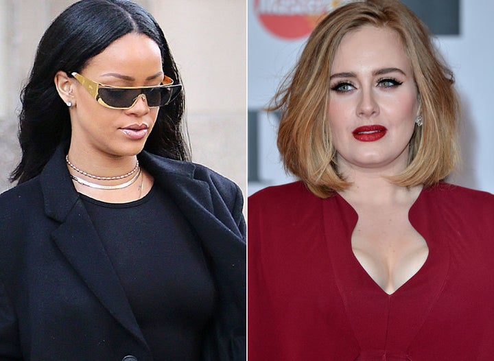 <strong> Rihanna and Adele</strong>