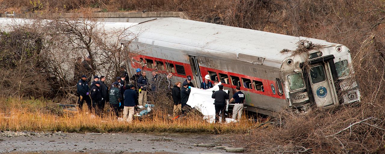 In December 2013, a Metro-North commuter train engineer with undiagnosed sleep apnea fell asleep and caused a derailment that killed four people.