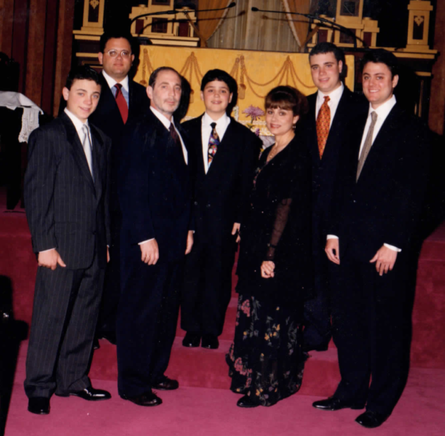 Iris and her family at her youngest son's bar mitzvah. 