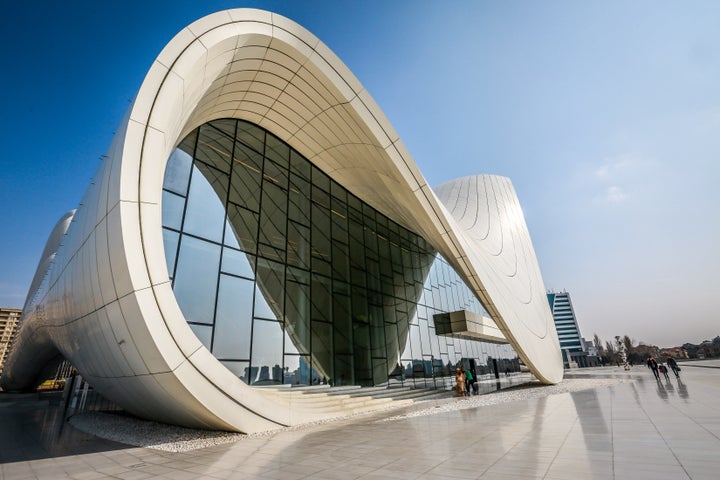 The Heydar Aliyev Cultural Center in Baku, Azerbaijan