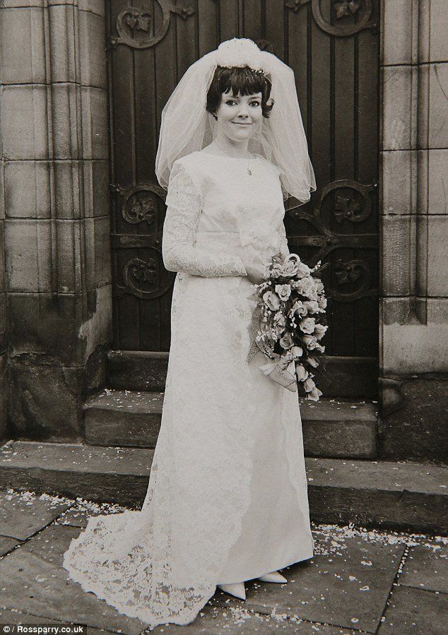 Margaret White on her wedding day in 1966.