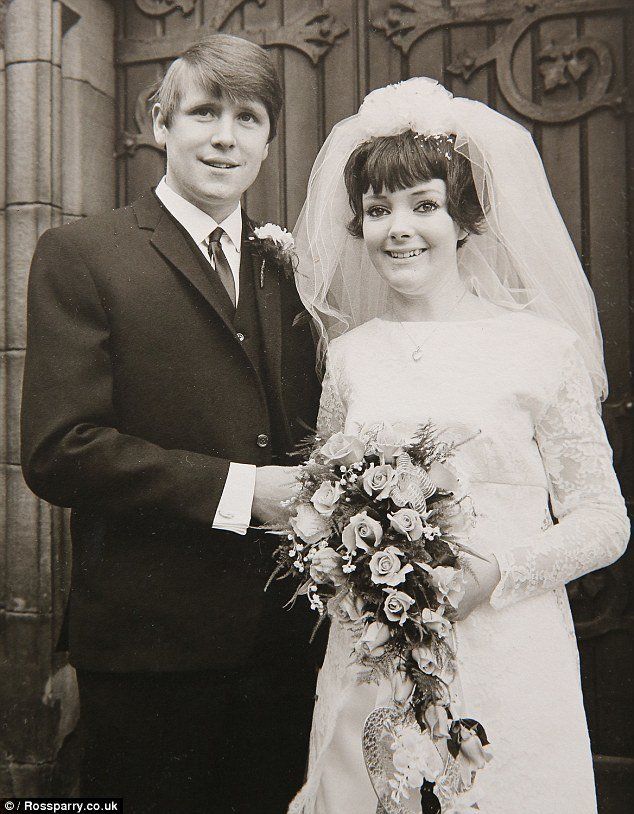 Margaret and husband Michael on their wedding day.