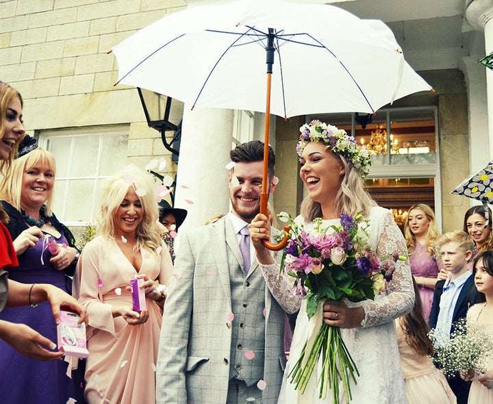 Connie and Sam Bell on their wedding day.