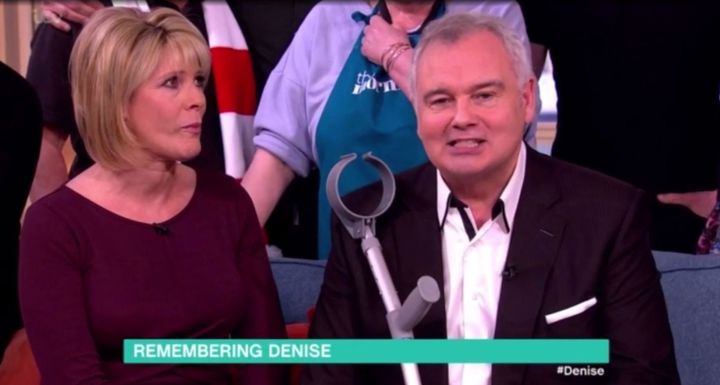 <strong>Ruth couldn't contain her emotions as the show honoured Denise Robertson</strong>