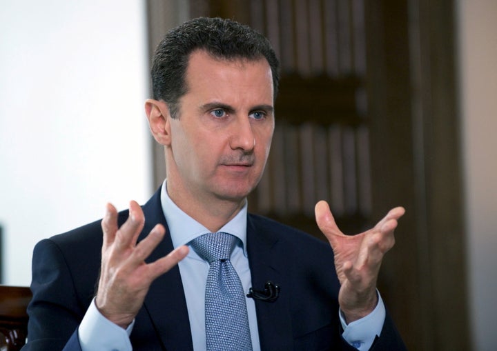 Syria's President Bashar al-Assad speaks during an interview with Russia's RIA news agency, in Damascus, Syria in this handout picture provided by SANA on March 30, 2016.