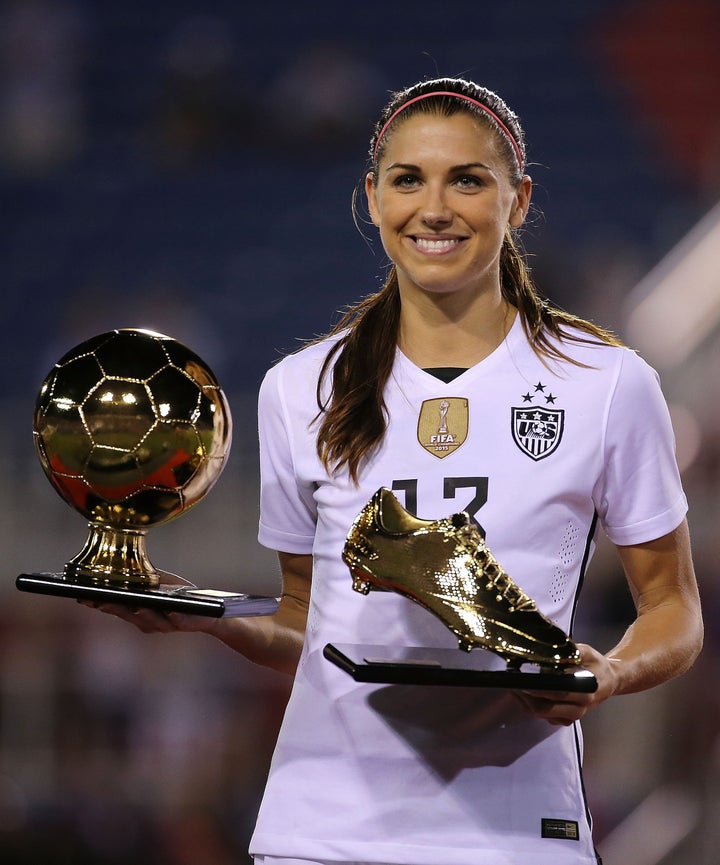 The former FIFA president Sepp Blatter failed to recognize the Golden Boot Award and MVP trophy winner Alex Morgan.