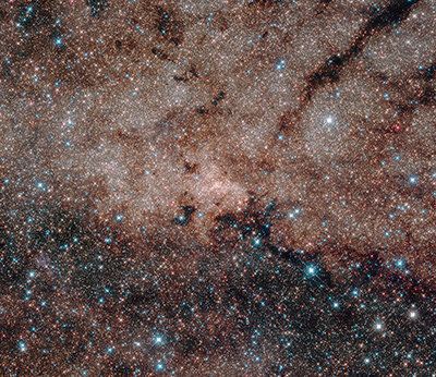 The Milky Way video was made using this image, which spans 50 light-years across.