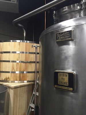 The Calls use a 2,100-gallon still — which Brian designed and Vendome built — employing a unique method of direct-steam injection that prevents the mash, produced in 1,000-gallon, clear white pine mash tanks built at the distillery, from scorching.