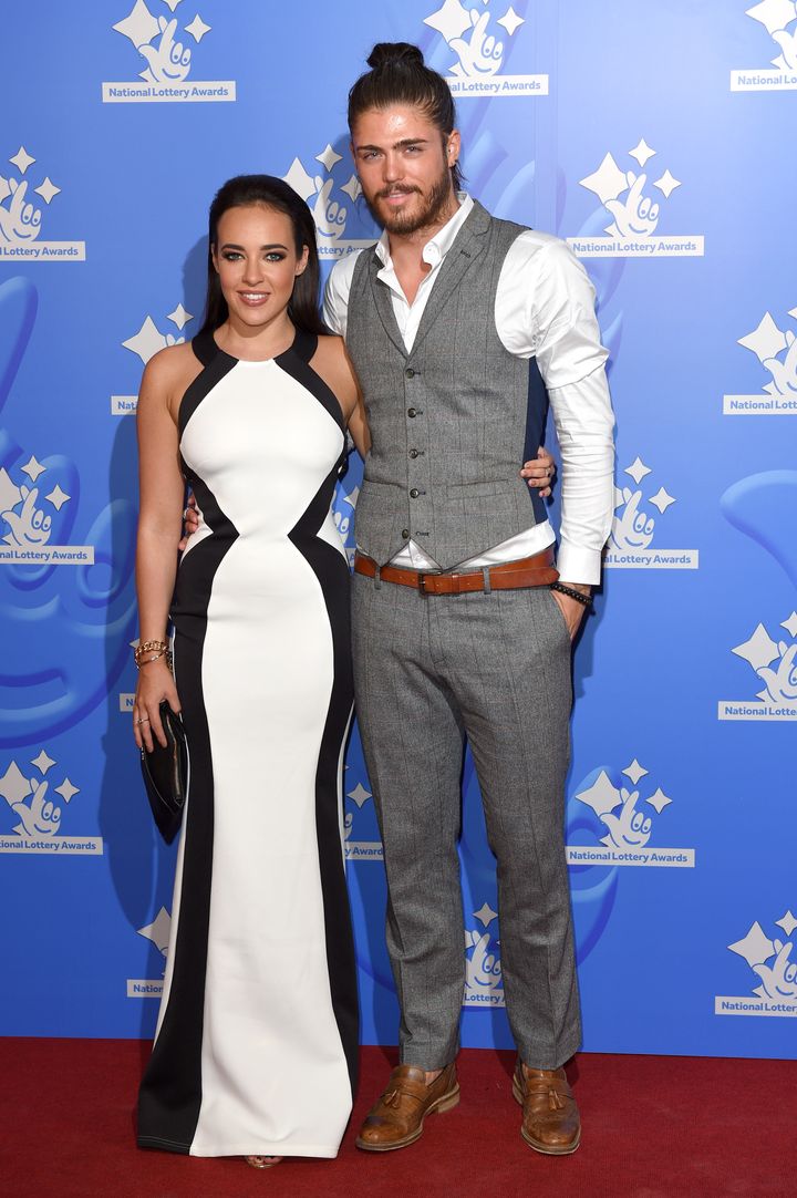 <strong>Stephanie Davis and Sam Reece at an event last year</strong>
