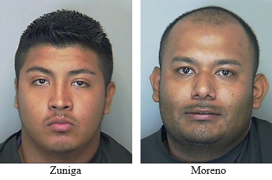 Efren Zuniga,19 and Jose Moreno, 24.