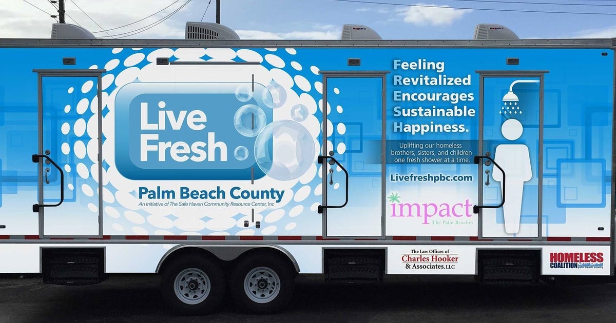 Free Showers For Homeless People In Palm Beach Modeled After Ones Found