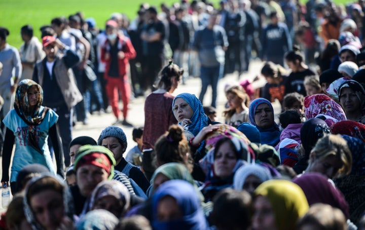 Tens of thousands of people live in a squalid makeshift camp near the Greece-Macedonia border. The government has urged the migrants to leave the camp, but many are unwilling to move as they fear being sent back to Turkey.