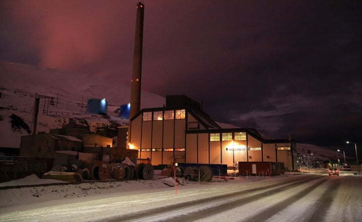 Longyearbyen's power plant burns coal from Mine 7.