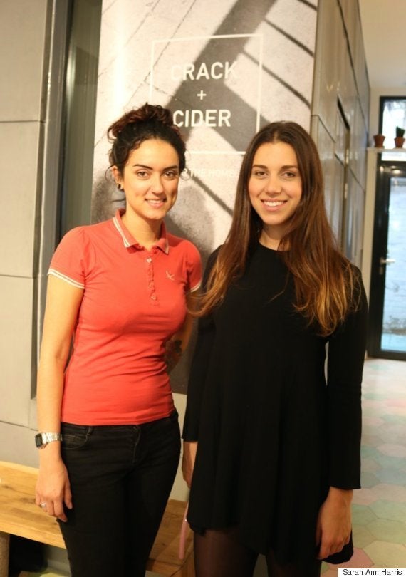 <strong>Charley Cramer (R) and Scarlett Montanaro are the founders of Crack + Cider</strong>