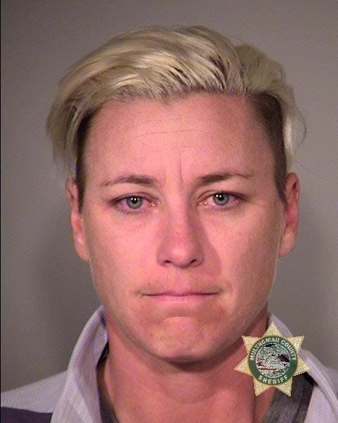 Wambach's booking photo after she was arrested for a DUI in April.