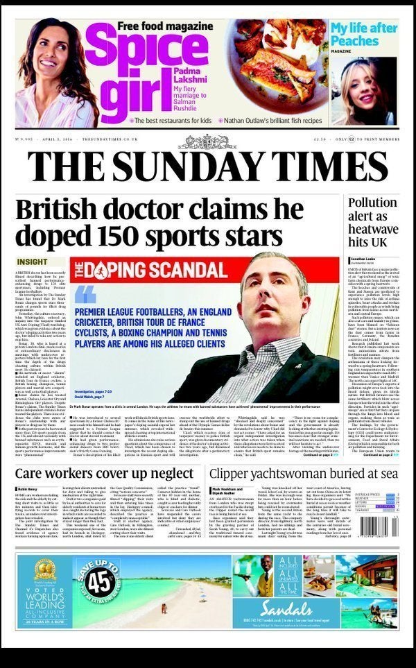 <strong> This weekend's Sunday Times</strong>