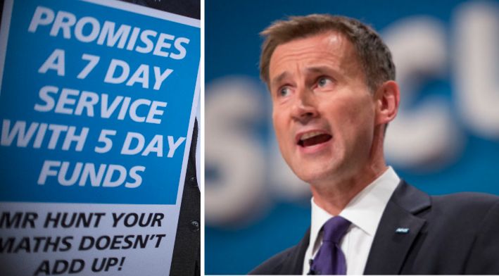 Hunt is facing a backlash from junior doctors for imposing the contract