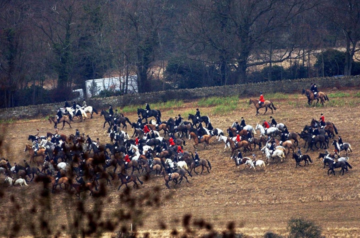 The girl is believed to have been riding with The Cotswold Hunt (file pic)