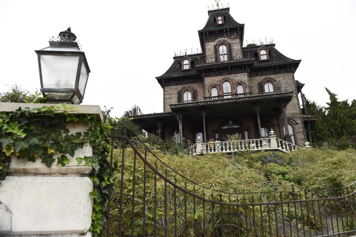 A Disneyland Paris employee was found dead inside of the Phantom Manor haunted house, pictured, on Saturday.