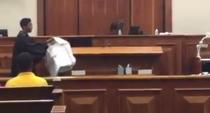 <strong>Judge Colvin used a body bag to demonstrate to the group where some prisoners end up</strong>