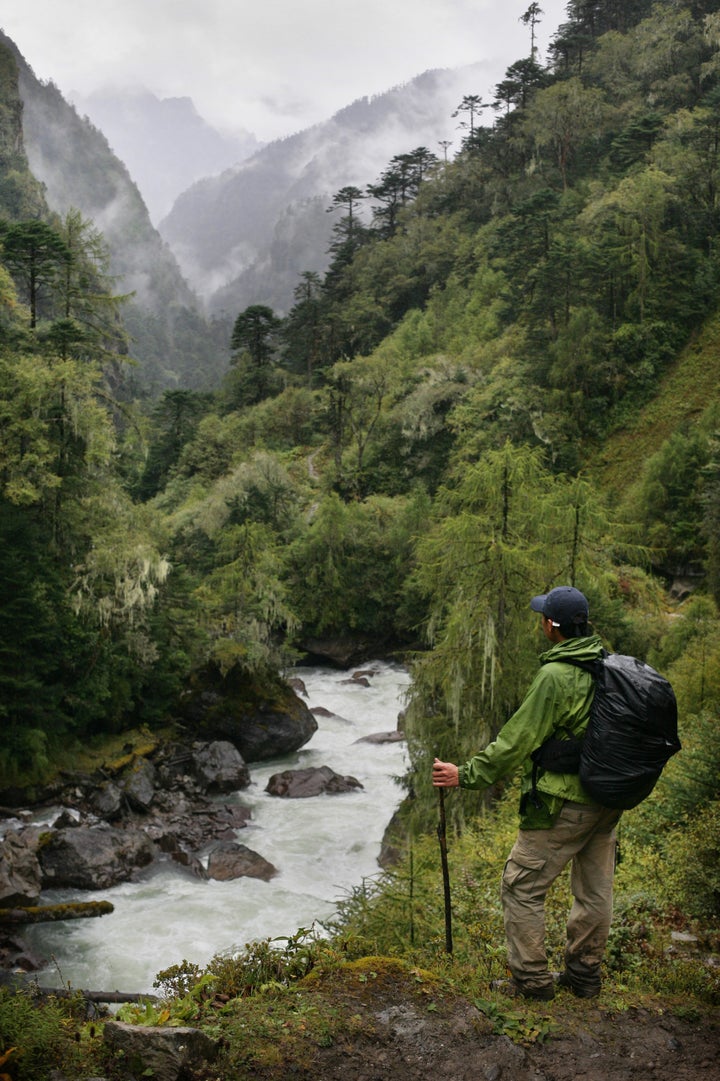 Hiking in Laya, in northwest Bhutan.