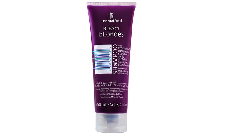 Lee Stafford Bleach Blonde Shampoo, £6.99 from <a href="http://www.boots.com/en/Lee-Stafford-Bleach-Blonde-Shampoo-250ml_853905/" target="_blank" role="link" class=" js-entry-link cet-external-link" data-vars-item-name="Boots.com" data-vars-item-type="text" data-vars-unit-name="57028fa8e4b069ef5c00a0b0" data-vars-unit-type="buzz_body" data-vars-target-content-id="http://www.boots.com/en/Lee-Stafford-Bleach-Blonde-Shampoo-250ml_853905/" data-vars-target-content-type="url" data-vars-type="web_external_link" data-vars-subunit-name="article_body" data-vars-subunit-type="component" data-vars-position-in-subunit="4">Boots.com</a>