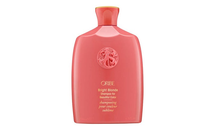 Oribe Bright Blonde Shampoo, £39 from <a href="http://www.spacenk.com/uk/en_GB/brands/o/oribe/bright-blonde-shampoo-MUS300024946.html" target="_blank" role="link" class=" js-entry-link cet-external-link" data-vars-item-name="SpaceNK.com" data-vars-item-type="text" data-vars-unit-name="57028fa8e4b069ef5c00a0b0" data-vars-unit-type="buzz_body" data-vars-target-content-id="http://www.spacenk.com/uk/en_GB/brands/o/oribe/bright-blonde-shampoo-MUS300024946.html" data-vars-target-content-type="url" data-vars-type="web_external_link" data-vars-subunit-name="article_body" data-vars-subunit-type="component" data-vars-position-in-subunit="6">SpaceNK.com</a>