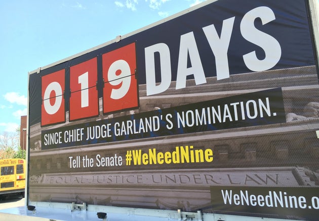 The billboard truck will display the number of days since Obama nominated
