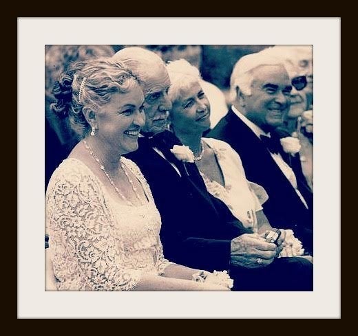 Shannon's parents at her wedding in 2001. From left to right, her mom Kathy, stepdad Guido, stepmom Gini and her dad Craig. 