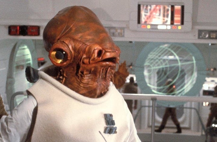 Admiral Ackbar in 'Return Of The Jedi'.