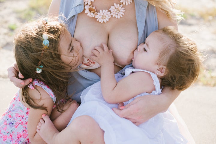 Chelsea Craig with her two daughters