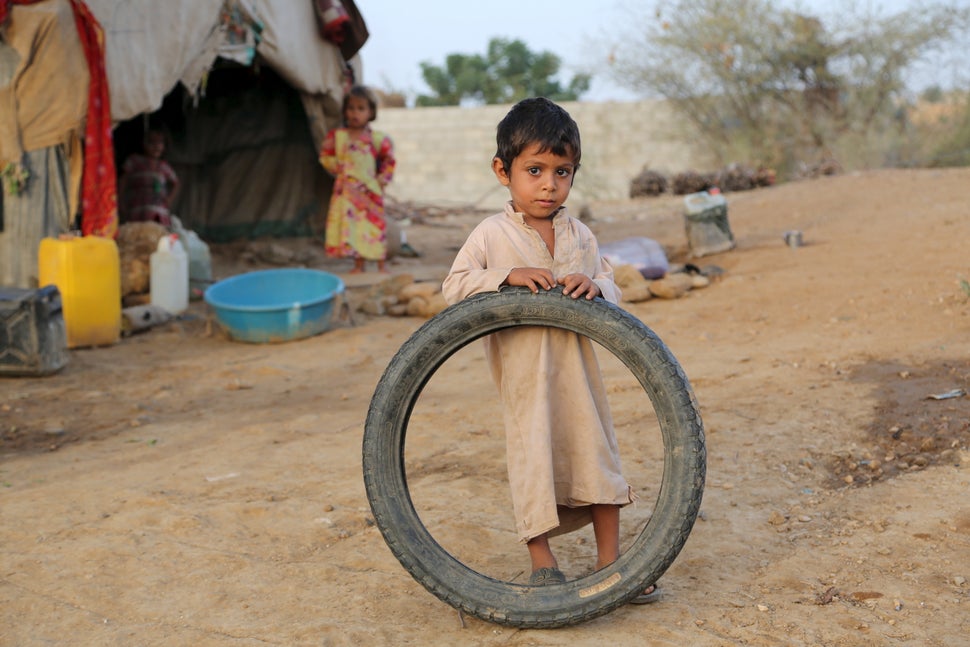 Yemeni families struggle for survival in Shawqaba camp, near the border with Saudi Arabia. They were uprooted