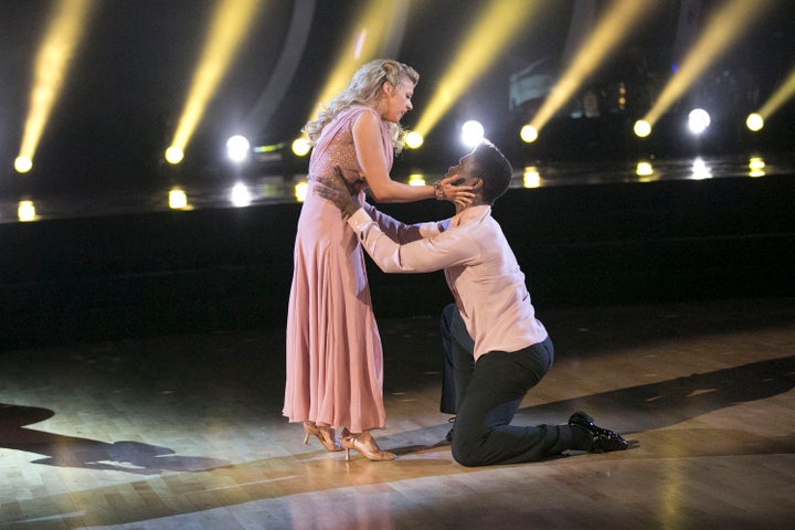 Jodie Sweetin and Keo Motsepe perform on 'Dancing with the Stars,' live, Monday April 4. 