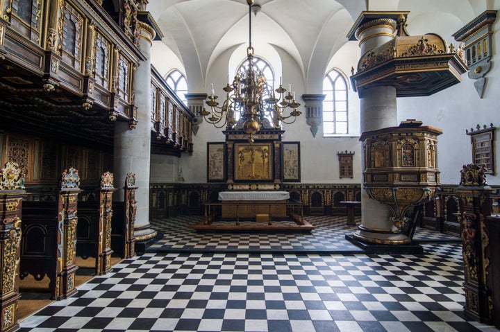 Chapel inside Kronborg Castle.