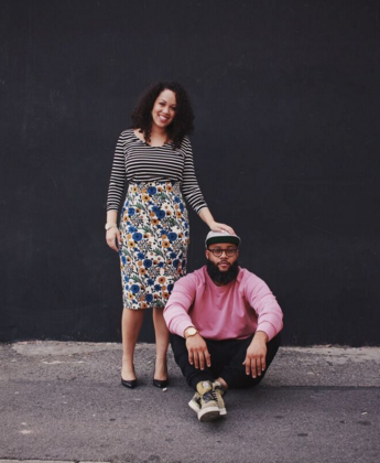 CRWNMAG co-founders Lindsey Day (L) and Nkrumah Farrar.
