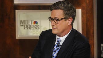 MEET THE PRESS -- Pictured: (l-r)  Andrea Mitchell, NBC News Chief Foreign Affairs Correspondent, left, and Joe Scarborough, Host of MSNBCs Morning Joe,' right, appear on 'Meet the Press' in Washington, D.C., Sunday, Oct. 5, 2014.  (Photo by: William B. Plowman/NBC/NBC NewsWire via Getty Images)